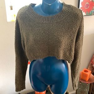 Super cute sweater crop top